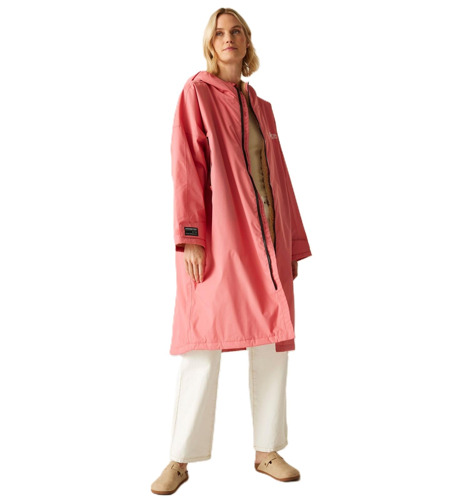 Regatta Outdoor Active Unisex Waterproof Changing Robe - Peach Pink/Biscot - LXL