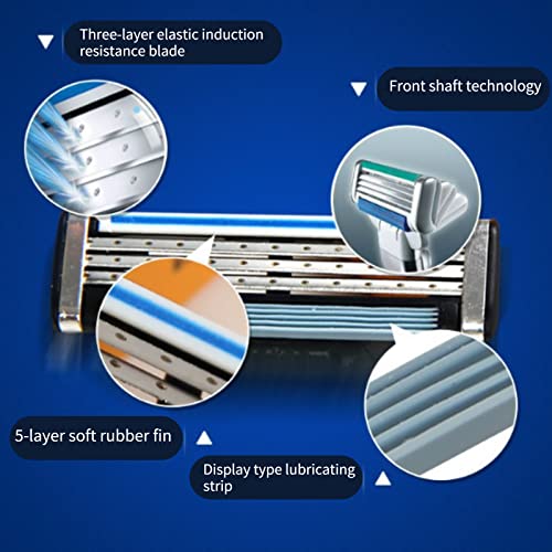 Mach 3 refis de lâminas de barbear para Gillette, lâminas de barbear masculinas manuais, lâminas de