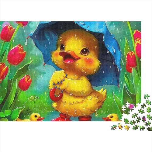 Rompecabezas de 1000 piezas: patitos con paraguas, el pasatiempo ideal para tardes lluviosas en casa