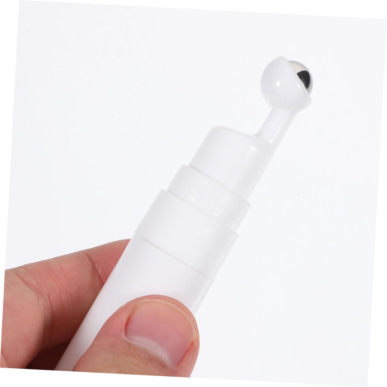 FRCOLOR Eye Creams Massage Roller Empty Cream Bottle Eye Applicator Tool Refillable Bottle Serum Roller s Ball Container White Travel Acrylic - Image 4