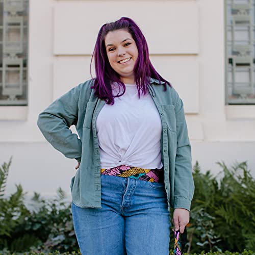 Buckle-Down Disney Belt, Cinch Belt Nightmare Before Christmas Sally Dress Patchwork, 3.0 Inch Wide, Adjustable4