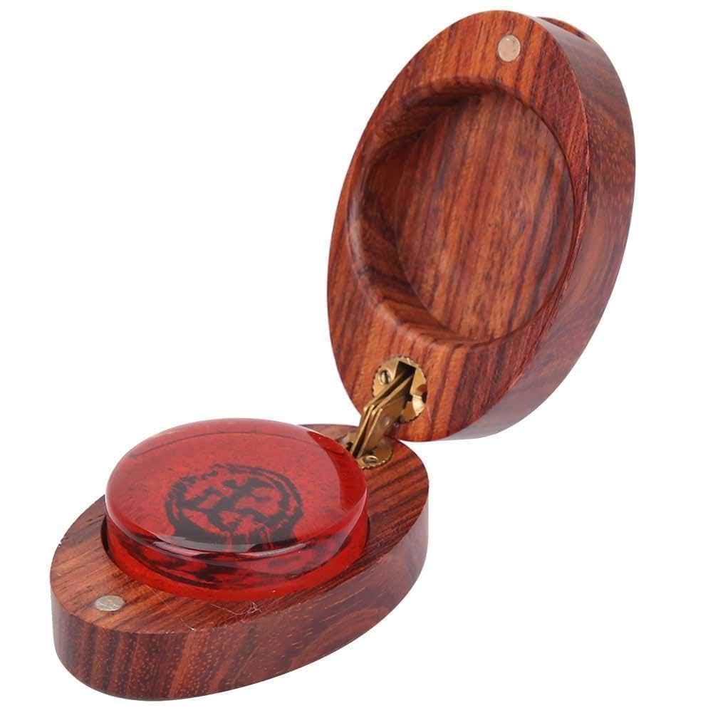 Resina Profesional con Estuche de Madera Herramienta de Mantenimiento de Instrumentos Musicales para Viol¨ªn Viola Violonchelo (caja ovalada)