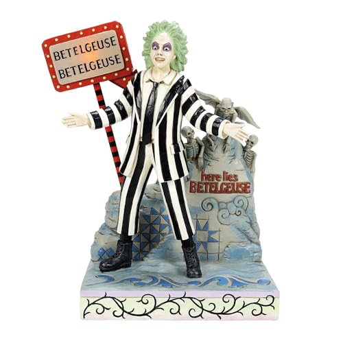 Enesco Jim Shore Beetlejuice - Figura de Letrero LED