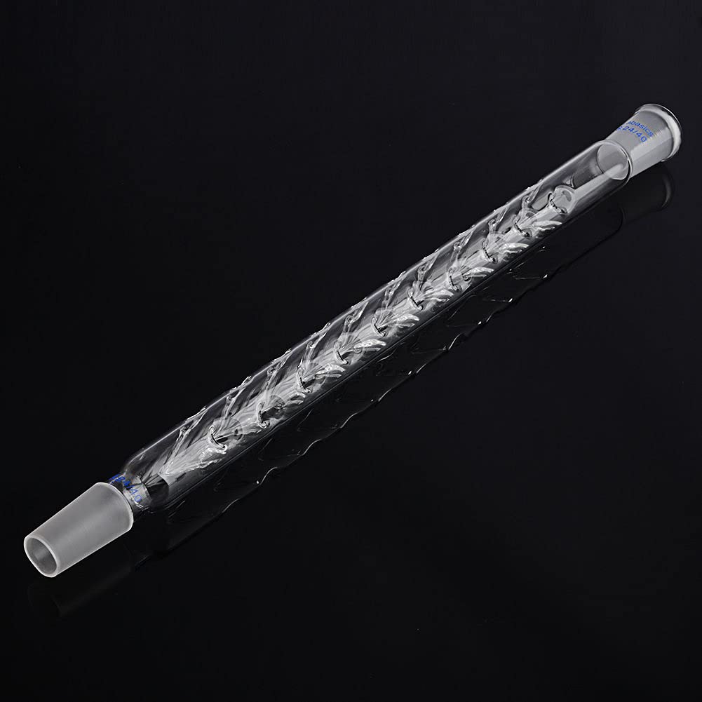 Labasics Columna de Destilación Vigreux, 24/40 300 mm Longitud de Vidrio de Borosilicato Fraccionario Columna de Destilación Columna Vigreux con Sangrías para Laboratorio