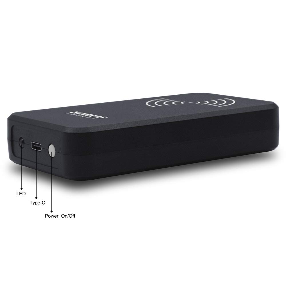 Lettore Bluetooth UHF RFID portatile per iOS, Mac, Android, Windows, lettura di 50 tag RFID al secondo, offerta app e SDK (4000 mAh)