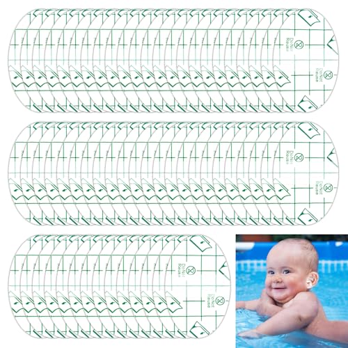 60 Pezzi Adesivi Impermeabili per Orecchie Bambini, Copriorecchie Trasparenti UltraSottili, Protezione Doccia e Nuoto, Copriorecchie Monouso per Surf e Snorkeling