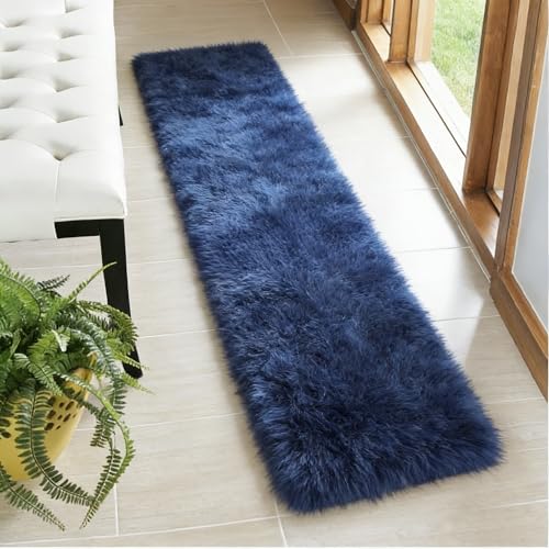 Tapete corredor shaggy ultra suave 2x4 pies miniatura 6