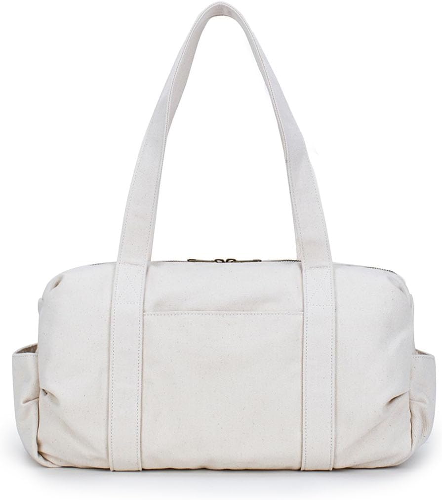 YONBEN® Essentials Casual Shoulder Bags Multi Pockets Lightweight Handbag (Beige)