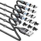 Melonboy 540° Rotation Magnetic Charging Cable/5-Pack(1.6/3.3/3.3/6.6/6.6ft)/Magnetic Phone Charger