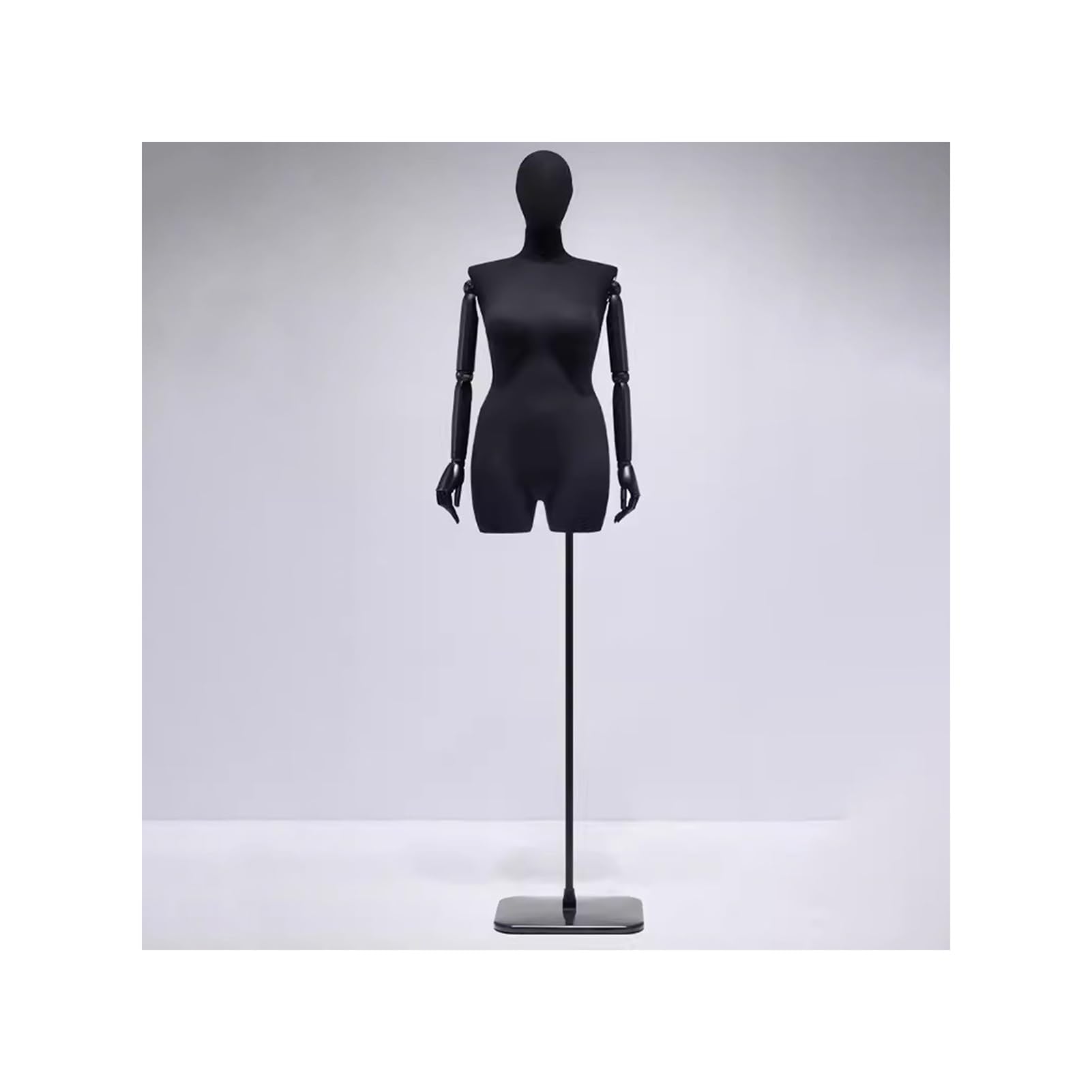 WDCDYQDHSewing Mannequin Large Size Women's Clothing Mannequin Mannequin Adjustable Height Metal Base Costume Jewelry Window Display (Size: U)
