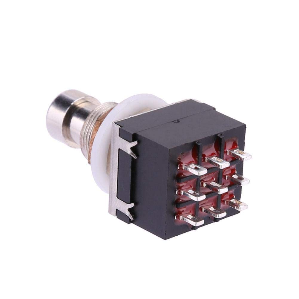 ▽ギターエフェクター フットスイッチ ４点まとめ ジャンク品 Sf12p-9 ピン 3PDT フットスイッチ、ギターエフェクター用ロック