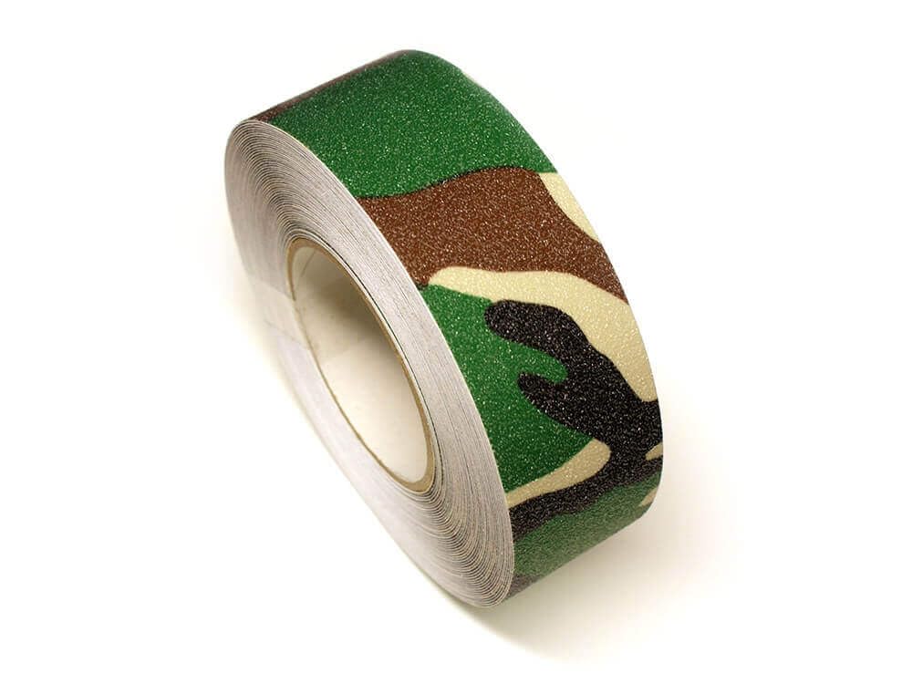SlipsAway Anti-Slip Tape Roll - Strong Adhesive Grip Tape for Stairs Tread, Ramp & Deck - 25mm x 18.3m Waterproof Non-Skid Tape for Indoor/Outdoor Use - Made in the UK - Camouflage โ image 1