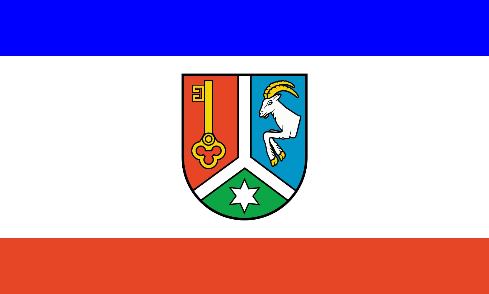 Drapeau Petershagen Eggersdorf pavillon paysage horizontal grand format
