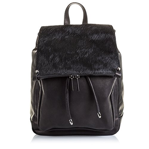 FIRENZE ARTEGIANI. Fabrizia Bolso Mochila Mujer.Piel auténtica Savage Cavallino .Made
