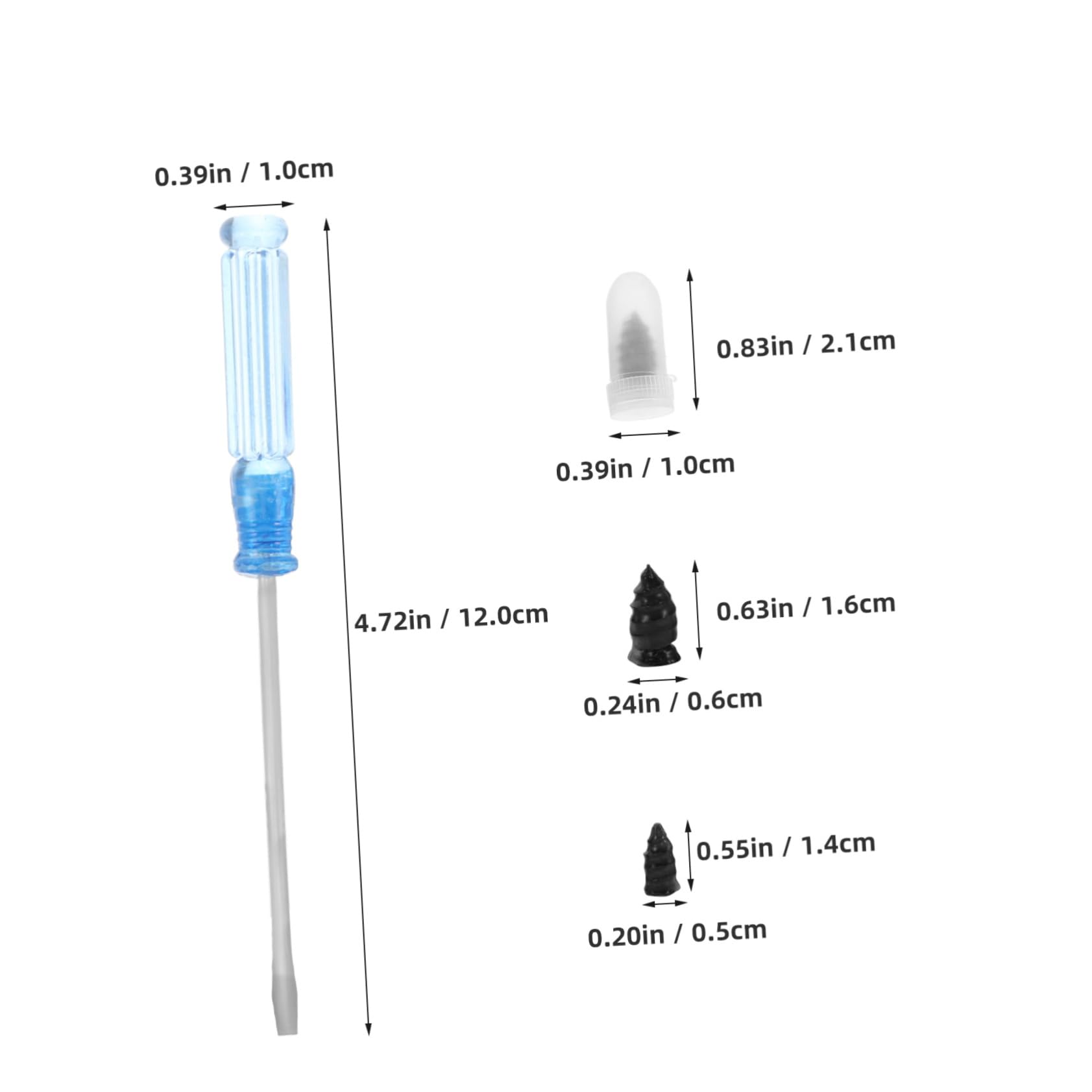 MUCKLILY 20pcs Tire Repair Kit Mushroom Shaped Rubber Nails with Screwdriver for Quick Puncture Fixing Efficient Vacuum Tire Repair Tool for Cars and Motorcycles