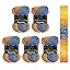 Wollbiene Batik Lot de 5 pelotes de laine de 100 g pour tricot et crochet (500 g) Multicolore