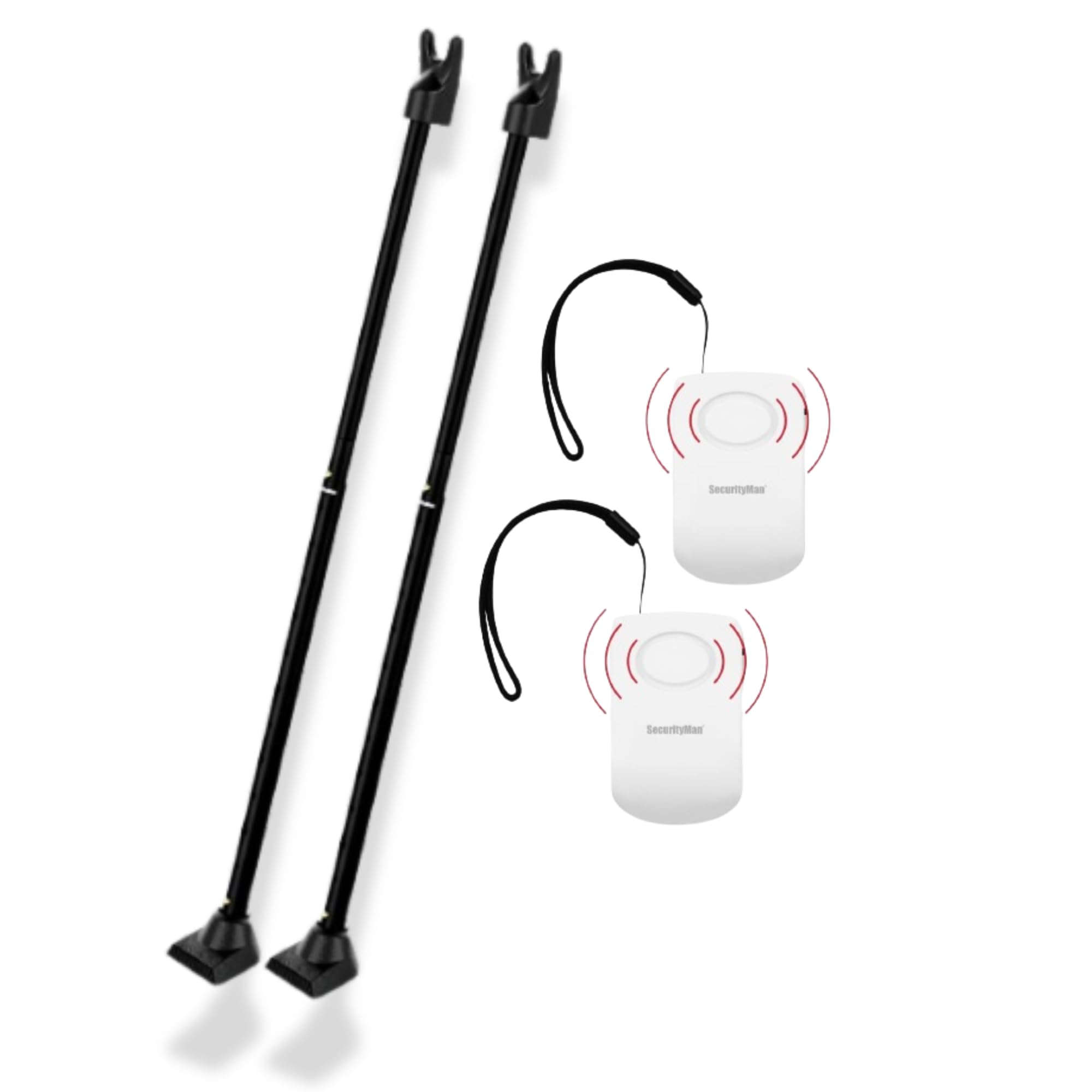 Amazon.com: SECURITYMAN 2-in-1 Door Security Bar (2 Pack - Black