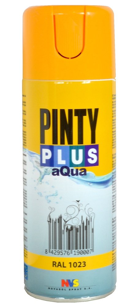 Pinty Plus Yellow 578 - Aqua - Gloss - 400Ml (520Cc) - Traffic - Ral 1023