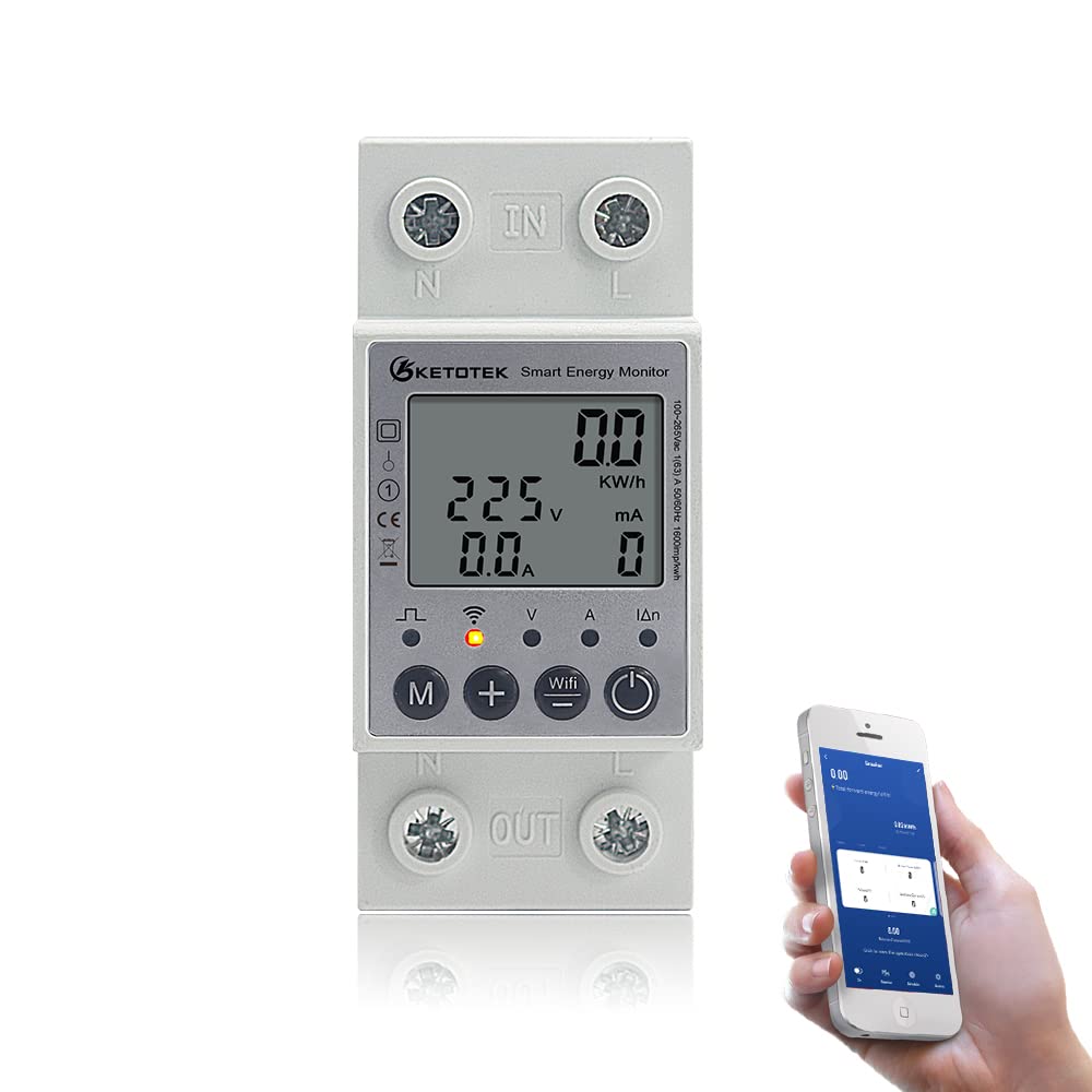 Buy KETOTEK Smart Digital Energy Meter Single Phase KWh Meter Electric