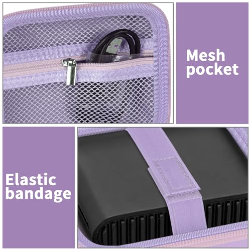 Image of Case Compatible with TP-Link Ultra-Portable Wi-Fi 6 AX1500 AX3000 Travel Router, Storage Holder for TL-WR1502X TL-WR3002X Portable WiFi Hotspot, Ethernet Cable Network (Box Only)-Purple