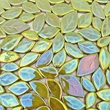 Azulejos de mosaico de cerámica en forma de hoja de 500g/1.1lb, suministros