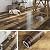 Livelynine 15.8x394 Wood Floor Contact Paper Waterproof Peel and Stick Wood Adhesive Paper for Furniture Desk Table Kitchen Countertop Covers Stick on Accent Wall Panels Rustic Vinyl Flooring Roll