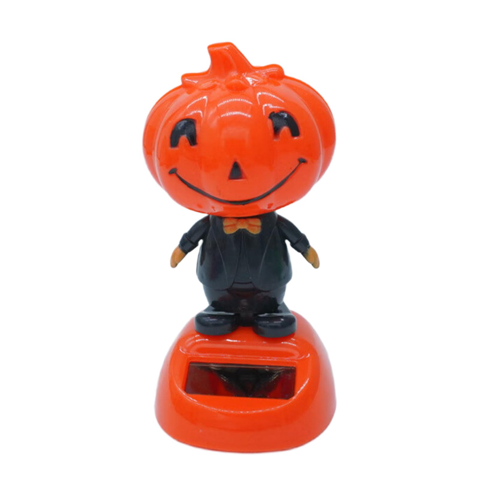 SLXLYH Halloween Solars Powered Dancing Toy Car Ornament,Solars Powered Car Dashboard Interior Decoration Window Desktop Decors Solar Shaking Head Dancing Doll