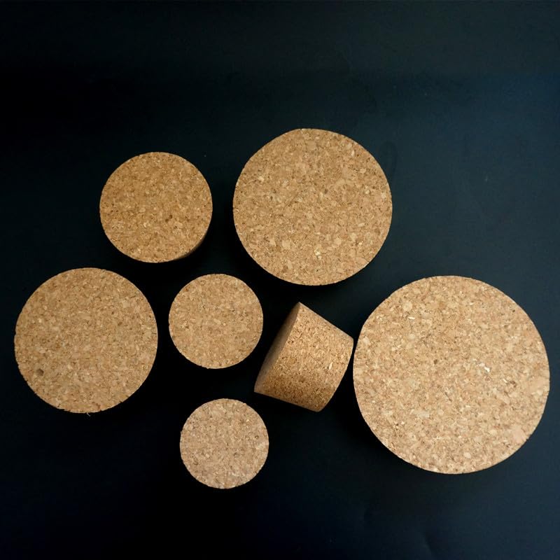 2Pcs/Lot Lab Big Size Top Dia 51mm to 105mm Wood Cork Cap Bottle Stopper Essential Oil Pudding Glass Bottle Lid(93x82x35mm)