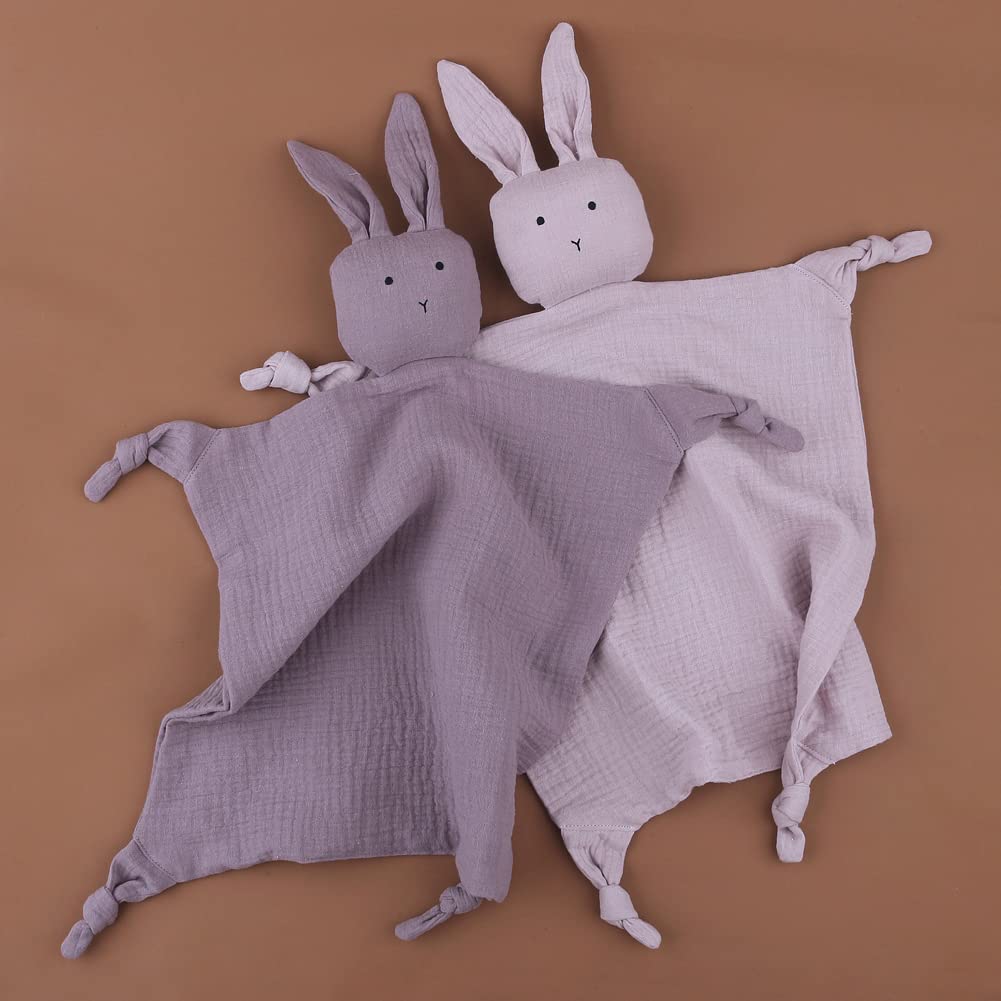 Surakey Baby Cotton Hooded Towel Blanket Soft Newborn Sleeping Bunny Dolls Kids Fashion Sleep Toy Soothe Appease Towel Bibs Plush Comforting Toy for Boy Girl (Type 2)