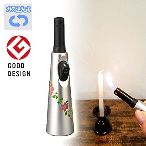 Amazon.co.jp: 優火(ゆうか)スリムライター シルバー 蒔絵鉄仙シール付