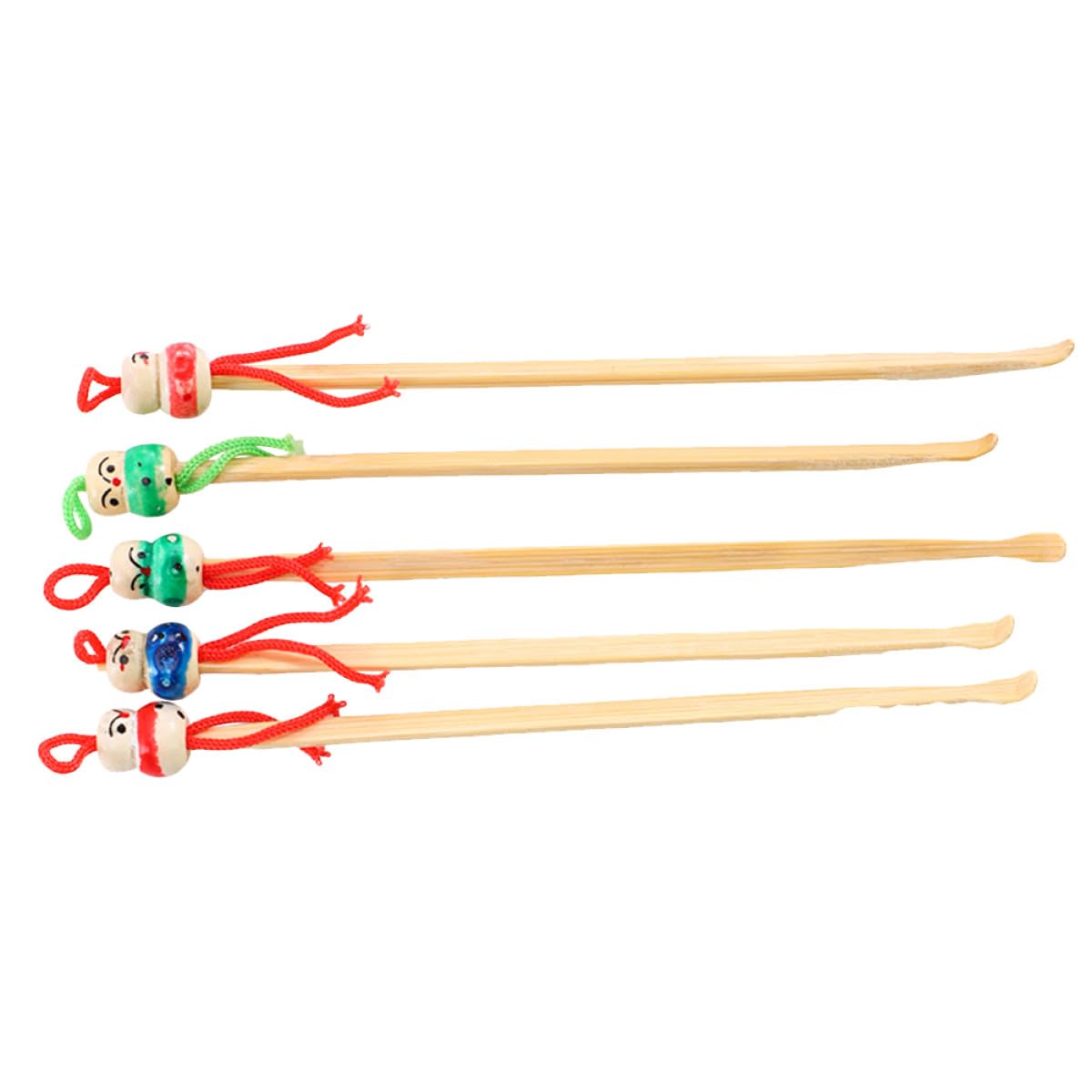 12pcs Wooden Ear Cleaner Cartoon Wax Remover Set Hanging Earwax Cleaning Tools for Adults and Safe Ear Care