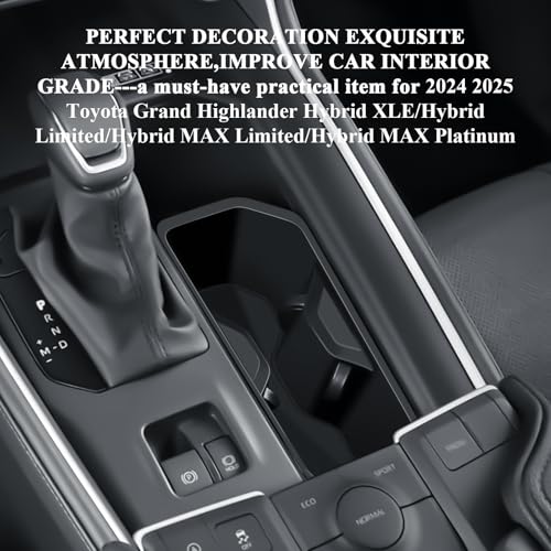 Portavasos central de silicona BIBIBO para Toyota Grand Highlander 2024-2026 miniatura 7