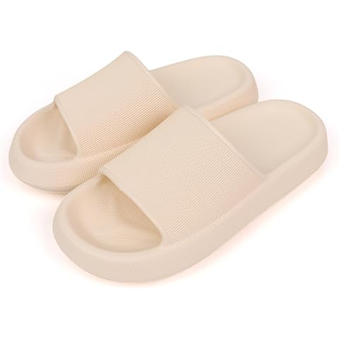 SEVENHILLDIAMONDS Pillow Slippers, Non Slip Slides, Quick Drying Sandals, Ideal for Indoor and Outdoor