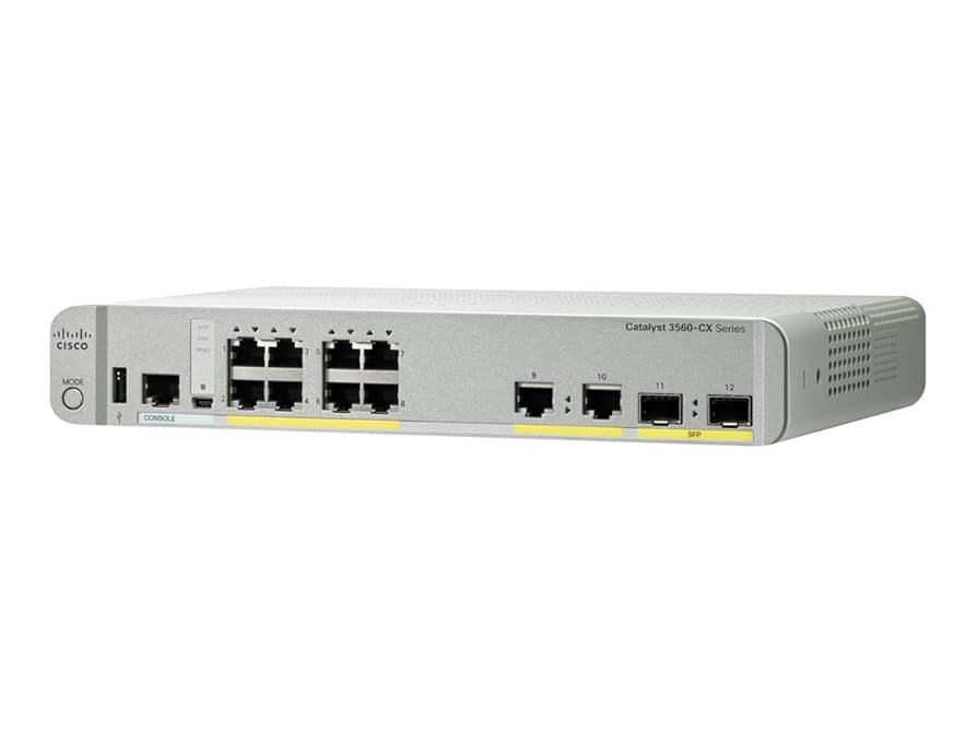 Amazon.com: Cisco Catalyst 3560CX-8PC-S Network Switch, 8