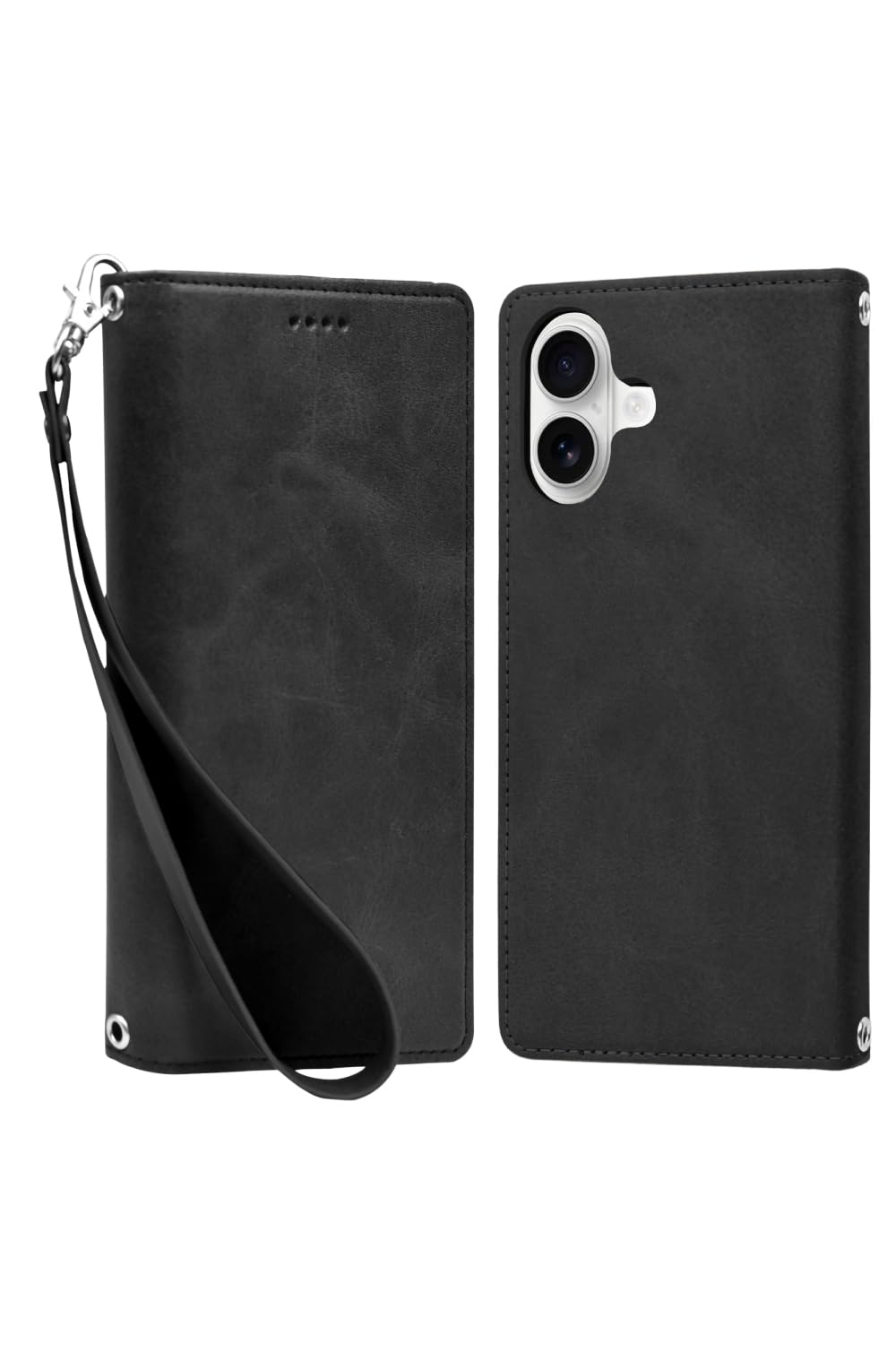 手帳型スマホケース 本革 レザーケース スマホカバー ブラック iPhone17 Amazon.co.jp: シズカウィル iPhone17用 ケース カバー 手帳型 本革調