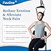 Cervical Neck Traction Device Over the Door - Hanging Neck Stretcher for Cervical Spine Decompression and Pain Relief - Home Use Neck Sling to Relieve Tension & Stiffness
