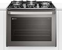 Fogão de Embutir 5 bocas Electrolux Cinza Experience com Mesa de Vidro, PerfectCook360 e VaporBake (FE5EC) 127V