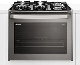Fogão de Embutir 5 bocas Electrolux Cinza Experience com Mesa de Vidro, PerfectCook360 e VaporBake (FE5EC) 127V