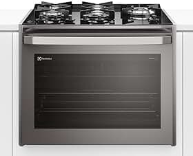 Fogão de Embutir 5 bocas Electrolux Cinza Experience com Mesa de Vidro, PerfectCook360 e VaporBake (FE5EC) 127V