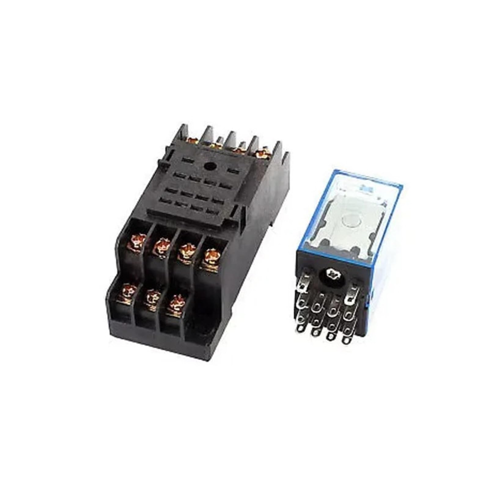Relé de potencia, HH54L, DC 24 V, 14 pines, Montaje en carril DIN