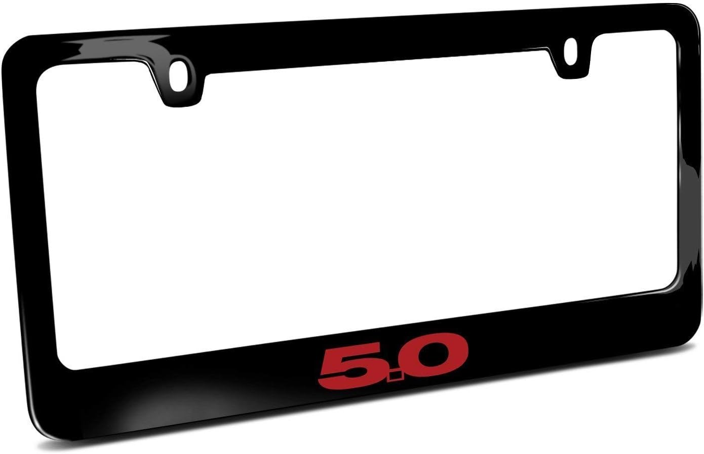 YING XUE Ford Mustang 5.0 in Red Black Metal License Plate Frame