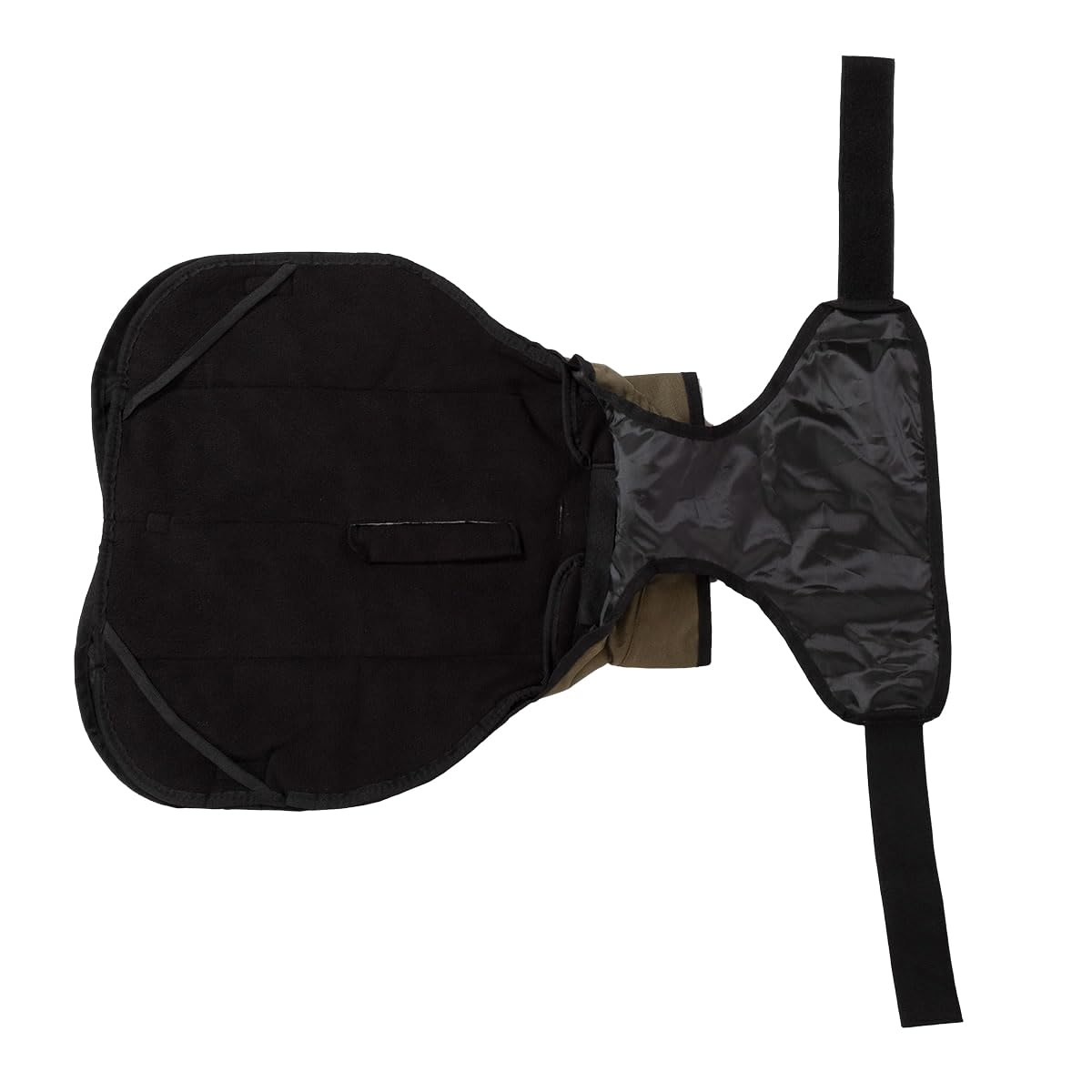 Danish Design 3-in-1-Hundemantel, 57 cm, für jedes Wetter, mit Fleece gefüttert, reflektierender Regenmantel für Hunde, Olivgrün