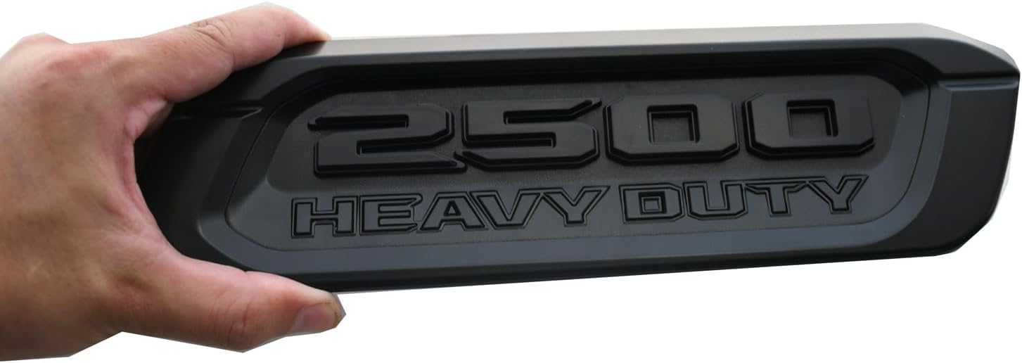 Pair New 2500 Emblems Replacement for 2500 Heavy Duty Left Right Side Badges Hood New 2500 68362211AB 68362212AB (Matte Black)