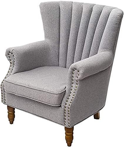 Image of Modern Armchair Single Sofa Chair for Small Apartments, Living Room or Bedroom Chair (Set of 2 Chairs) (Set of 2 Grey)