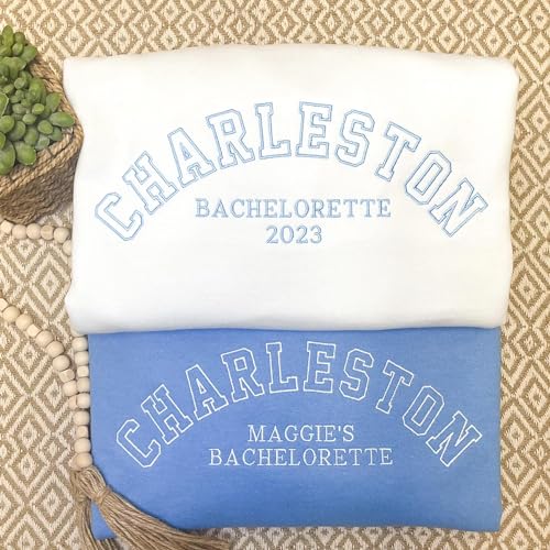 GODMERCH Custom Embroidered Unisex Sweatshirt, Custom Sweatshirt Design Your Own, Personalized Crewneck Sweatshirts For Women, Add Your Own Text, Customized Embroidered Hoodie, Christmas Sweater2