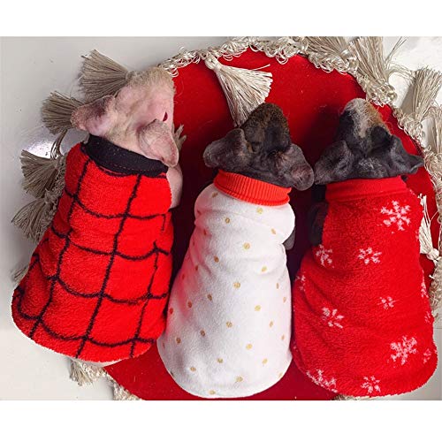 3 Pack Small Animal Sweater For Hairless Guinea Pig Sweater Shirt Autumn Winter Warm Wear Skin Protection Clothes Apparel For Guinea Pig Skinny Pig Rabbit Chinchilla Kitten Puppy #TOP1