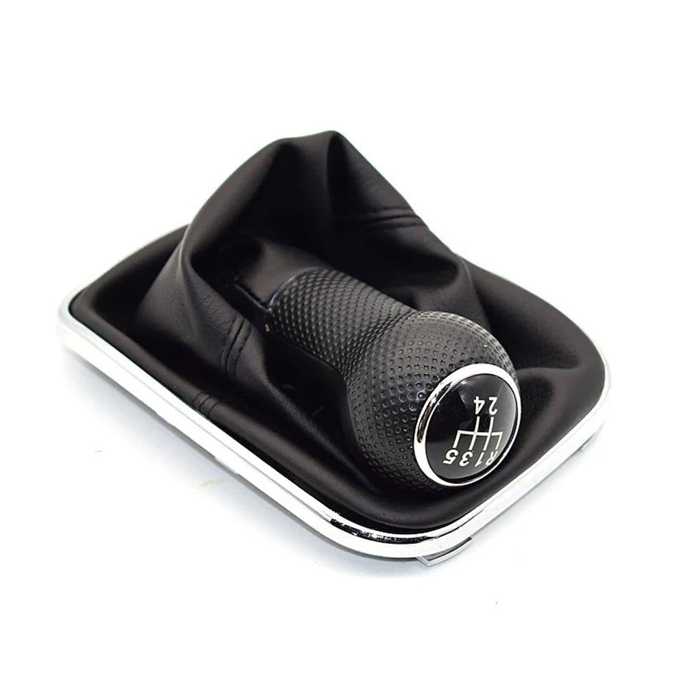 POANBCGY Shift Ball Joint 23mm for Golf 4 IV MK4 GTI R32 for Bora Jetta 5 Speed Black Frame Gear Shift Knob Lever Gaiter Boot 1999-2004(5 Speed-4)