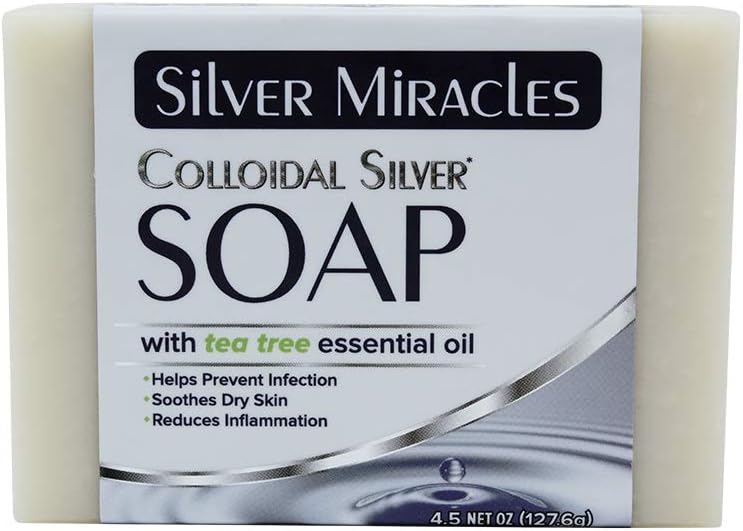 Silver Miracles Colloidal Silver Soap with Tea Tree