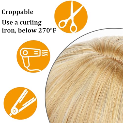 Bionde Ondulate Lunghe con Frangi, 60cm Parrucche