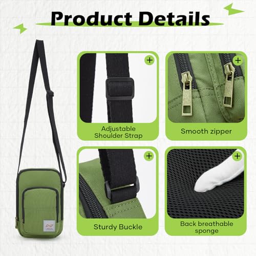 Image of SEAFEW Mini Crossbody Bag Shoulder Bag for Men, Small Messenger Satchel Bag for Women